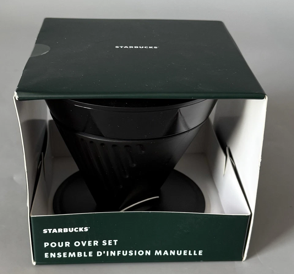 Starbucks Black Pour Over Set Coffee Funnel Brewing Manual Coffee Maker
