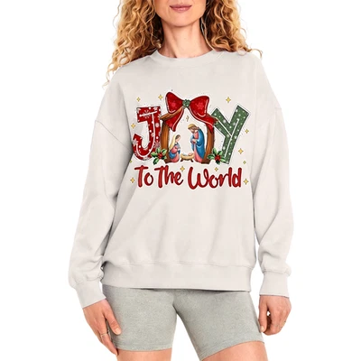 Sudadera Navidad Mujer - Sudadera Belén "Alegría para el Mundo" Foto 1 de 4