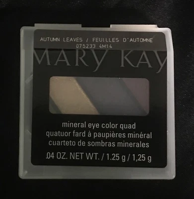 Mary Kay Mineral Eye Color / Eye Shadow Quad ~ Autumn Leaves #075233 ~ New - Image 1 of 3
