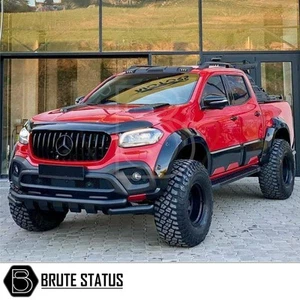 Mercedes X-Class Matt Black City Bar (Spoiler Bumper Guard Nudge Bull Bar) - Picture 1 of 10