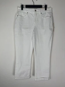 Capri Chloe blanco para mujer NYDJ talla 8 - Imagen 1 de 6