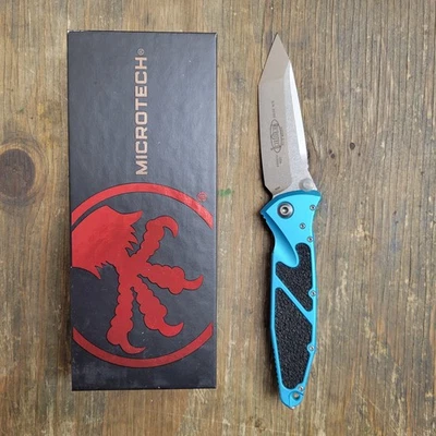 Microtech 161-10 TQ Socom Elite T/E Turquoise Stonewash Standard - Image 1 of 4