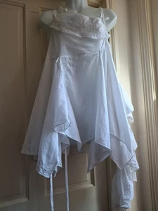 Rare All Saints Nansea Top UK14 Ruffles Sequins Embroidery Fairy Cotton Vintage - Picture 1 of 10