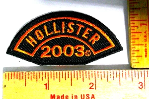 2003 Hollister Patch Motorrad Rallye Sammlerstück alte Biker Weste Mütze Emblem - Bild 1 von 1