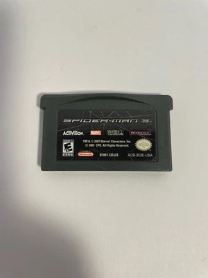 Spider-Man 3 (GameBoy Advance GBA) Tested Cleaned Works - Image 1 of 4