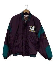 Chaqueta acolchada grande vintage años 90 Anaheim Ducks NHL talla mediana - Imagen 1 de 3