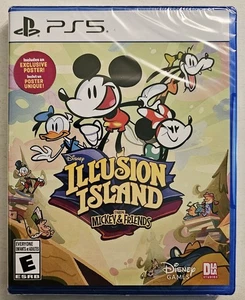 DISNEY ILLUSION ISLAND STARRING MICKEY & FRIENDS PLAYSTATION 5 PS5 SPEDIZIONE VELOCE - Foto 1 di 2
