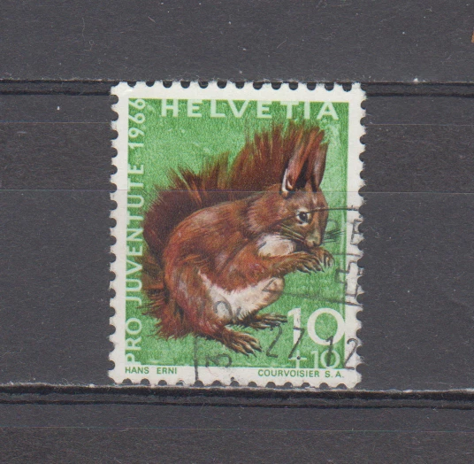 SWITZERLAND : 1966 - USED - SCOTT # B361   SEMI-POSTAL  / ANIMALS - Image 1 of 1
