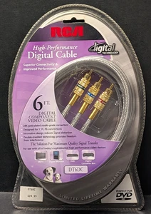 RCA DT6DC Video Digital Component Cable 6ft High Perf HDTV Monitor DVD Brand New - Picture 1 of 2