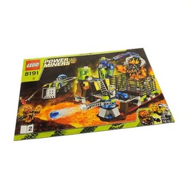 1x Lego Building Instructions A4 Booklet 2 Power Miners Lava Prison 8191