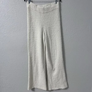 Skims kuschelige Strickhose Gr. L/XL knochenfarben weites Bein hoher Bund Loungewear - Bild 1 von 7