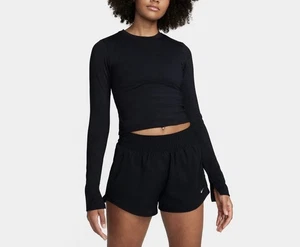 Neu mit Etikett Nike One tailliertes Langarmshirt enge Passform schwarz Damen XL FQ2148-010 - Bild 1 von 6