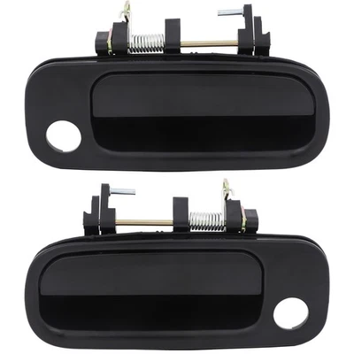 2PCS Exterior Door Handles For 1992-1996 Toyota Camry Front Left Right Black - Image 1 of 4