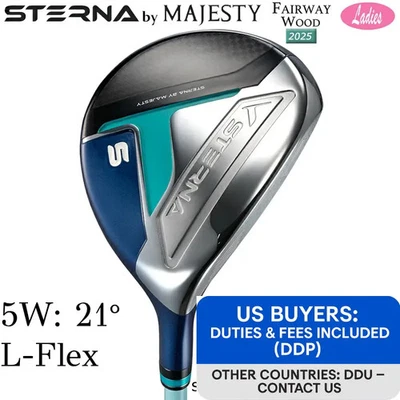 MAJESTY STERNA 2025 Ladies 5W 21° Fairway Wood RH L-Flex Graphite Green - Image 1 of 4
