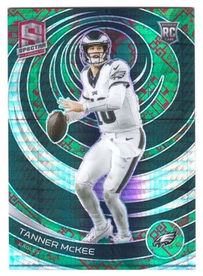 2023 Panini Spectra Tanner McKee RC #192 Rookie Lucky Envelopes SSP #2/8 Eagles - Image 1 of 2
