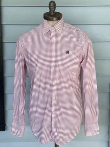 Peter Millar Georgia Bulldogs Stretch Tattersall Woven Button Down Shirt Medium - Picture 1 of 11