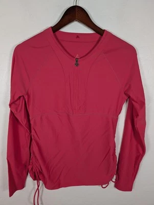 Prana Pullover Mujer Pequeño Rosa Manga Larga Acanalado Camisa de Natación Protección Solar Foto 1 de 4