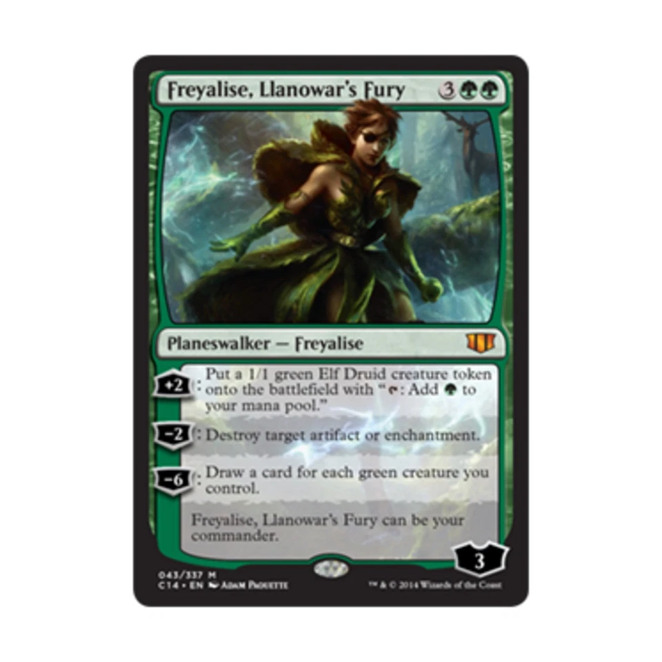 WOTC MtG Commander 2014 Freyalise, Llanowar's Fury (MR) NM - Image 1 of 1