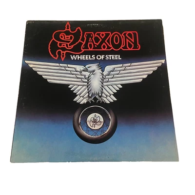 Saxon Wheels of Steel Vinyl LP Carrere 1980 CAR 38-126 Heavy Metal - Image 1 of 4