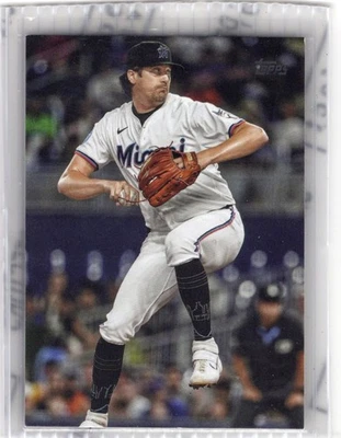 Cal Quantrill True Photo Variation 2025 Topps Update Miami Marlins - Image 1 of 2