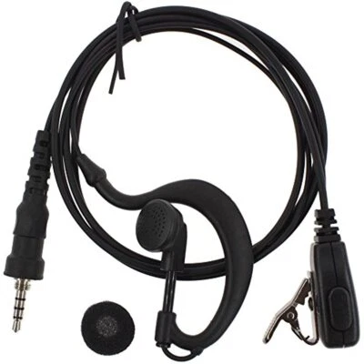 Earpiece Headset Microphone for Yaesu Vertex Radio VX6R 7R 6E 7E 120 127 170 177 - Image 1 of 4