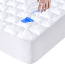 Waterproof Mattress Protector Breathable Matress Pad Cover Quilted Deep Pocket