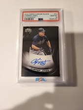 Chipper Jones auto 2022 Topps Chrome Black PSA 10 Gem Mint Autograph HOF Braves