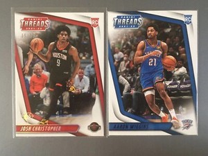 Josh Christopher 2021-22 Panini Chronicles Threads 75th Red /75 RC #88 Lot2
