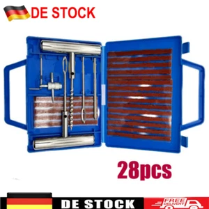 28Stk .Autoreifen Reifen Reparatur Satz KFZ,PKW Pannenset Flickzeug Flicken DE - Bild 1 von 16