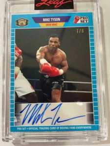 MIKE TYSON 2021 LEAF PRO SET SPORTS ENCASED AUTO /8 - Picture 1 of 1