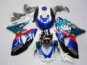 White Blue Rockstar ABS Injection Mold Bodywork Fairing Kit for GSXR1000 09-16 - Picture 1 of 2