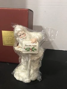 NIB Vintage Lenox Santa's Last Minute Lists/North Pole Mailbox 7” Figurine - Picture 1 of 9
