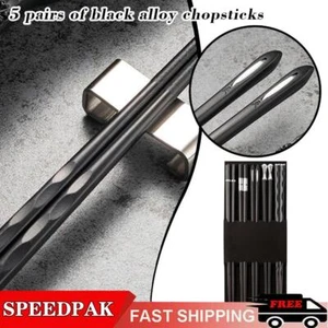 5 paia di bacchette in lega bacchette da taglio bellissimo set regalo 2024|CALDO - Foto 1 di 12