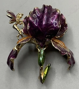 KIRKS FOLLY IRIS PIN/BROOCH - Picture 1 of 5