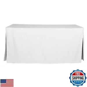 Tablevogue 1C22259 Machine Washable Microfiber Solid Fitted Rectangular 72-in - Picture 1 of 5