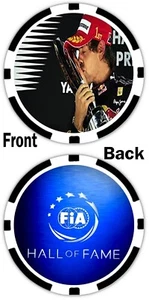 SEBASTIAN VETTEL - FIA HALL OF FAME - POKER CHIP - FORMULA 1 , F1 , BOXCARS - Picture 1 of 2