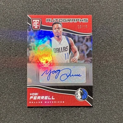2017-18 Totally Certified YOGI FERRELL #TCA-YF 16/75 Dallas Mavericks AUTO CARD - Image 1 of 4