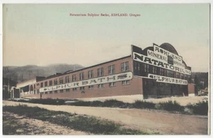 1909 Ashland, Oregon - Baños de azufre, manantiales minerales - Postal coloreada a mano - Imagen 1 de 2