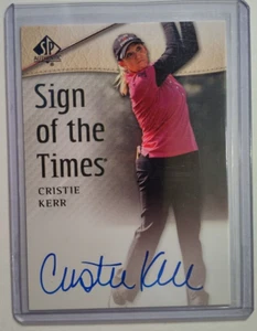 2013 UD SP Authentic Golf Cristie Kerr Sign Times Auto Card - Picture 1 of 2