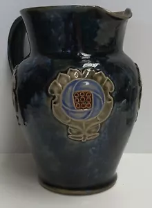 Royal Doulton Lambeth Art Nouveau Pitcher c1902-22 Bessie Newbery A/F Crack Chip - Picture 1 of 17