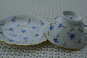 Espresso Tasse H & C Selb Bavaria Heinrich handbemalt Margit Marr Basel  Blüten  - Bild 1 von 8