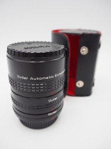 Vivitar automatic extension tube 12mm 20mm at-22 36mm PK VGC Made in Japan