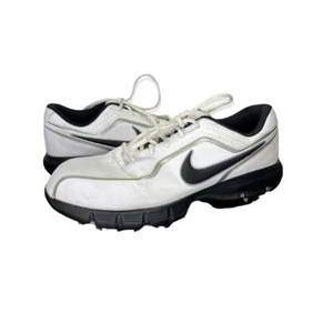 NIKE Men's Size US 11 W Golf Shoes White/Black/Silver Sport Sneakers 424901-101 - Picture 1 of 6