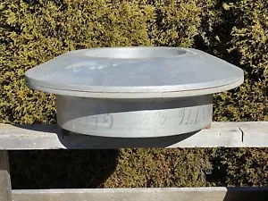 Vintage CIRCULAR Foundry Form, 2 Piece WOOD 21" Dia Factory Castings Form - Picture 1 of 10