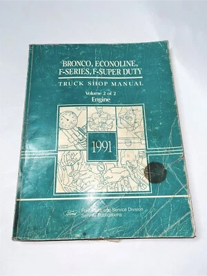 Camión F150 F250 F350 Econoline Bronco 1991 Ford manual de reparación de servicio de fábrica Foto 1 de 2
