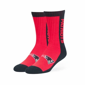 NFL New England Patriots - Adult (L) Helix Sport Socks by '47, 1-Pack (New) - Picture 1 of 2