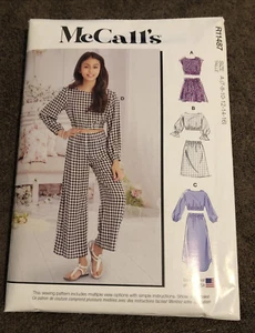 McCall's R11487 Patrón de Costura Niñas Talla A (7-16) Top-Falda-Pantalones Sin Cortar Nuevo - Imagen 1 de 2
