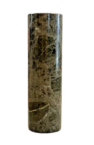 NUEVO STOCK ANTIGUO 5"H VERDE OSCURO Cilindro Cono Ónix Mármol Lámpara PARTE DE COLUMNA DE RUPTURA - Imagen 1 de 6