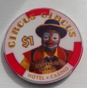 Circus Circus Las Vegas $1 Casino Chip from over 20 years ago - Picture 1 of 2