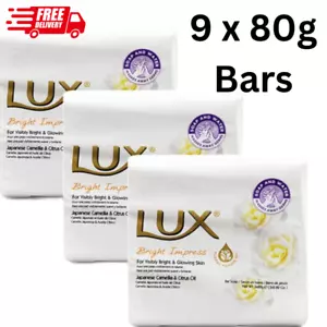 9 x 80g Bar Lux Bright Impress Soap for Visibly Bright and Glowing Skin - Picture 1 of 4